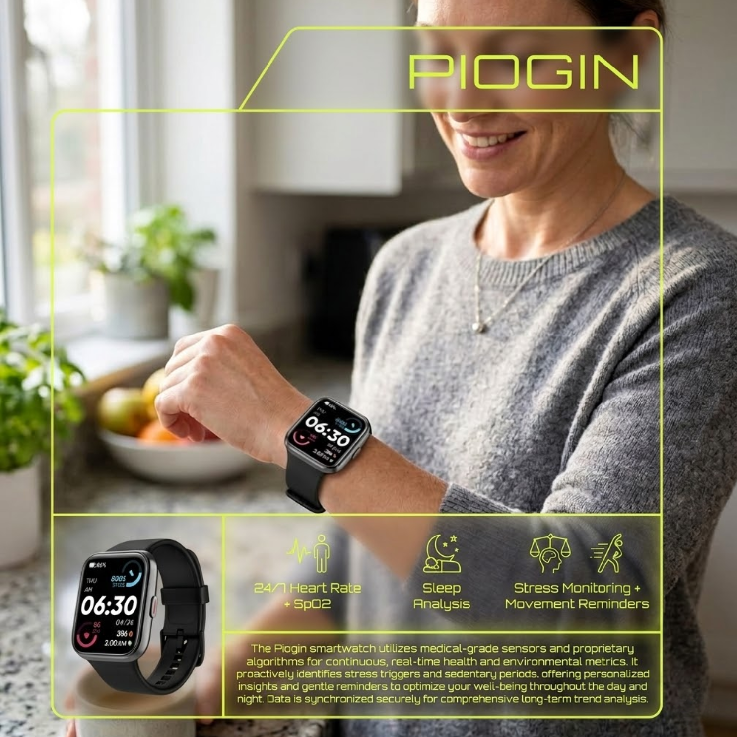 Piogin Smartwatch